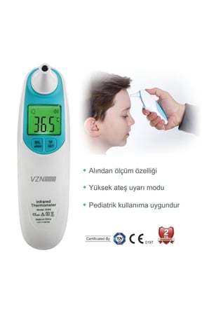 Alın- Kulak ve Nesne,oda Için Temazsız Ateş Ölçer
