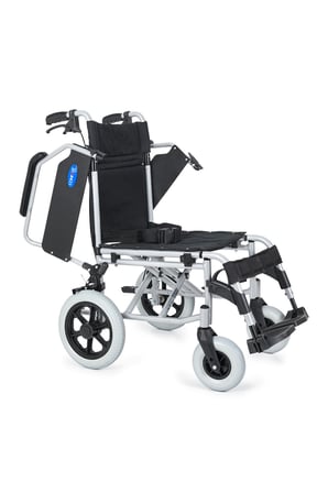 Transfer Tekerlekli Sandalye Silver | 40 cm Oturum,Alüminyum Gövde,Katlanır Sırt DM-337