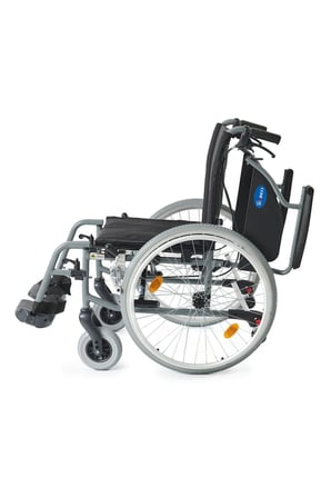 Hafif Alüminyum Tekerlekli Sandalye | Katlanır ve Refakatçi Frenli Model DM-317 45cm