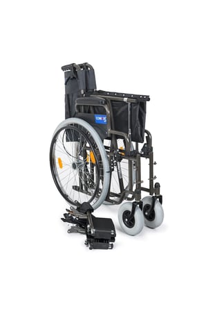 Tekerlekli Sandalye | 55 cm Geniş Oturum, Çift Makaslı Çelik Şase, DM-312
