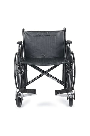 Tekerlekli Sandalye | XXL 60 cm, Refakatçi Frenli, Çelik Gövde, 180Kg Kapasiteli DM-312