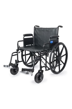 Tekerlekli Sandalye | XXL 60 cm, Refakatçi Frenli, Çelik Gövde, 180Kg Kapasiteli DM-312