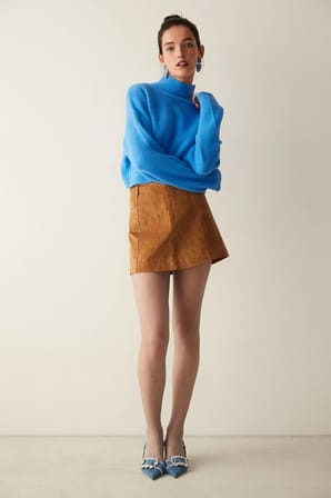 Fashion Gri File Külotlu Çorap