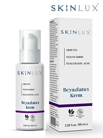 SKINLUX Beyazlatıcı Krem 100ml. Tüm Vücut Diz Dirsek Koltuk Altı Genital Bölge Kullanımına Da Uygundur.