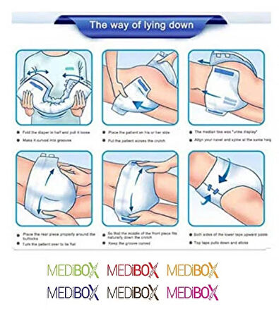 MEDIBOX Yetişkin Belbantlı Hasta Bezi Küçük Boy Small 30 Adet Erkek Kadın - 1 Paket