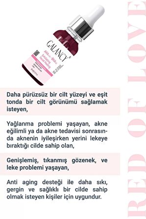 Canlandırıcı ve Cilt Tonu Eşitleyici Yüz Kırmızı Peeling Serum 30 Ml