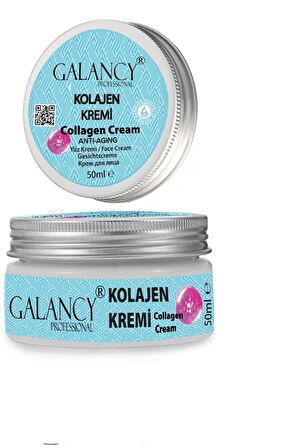 Yüz Kremi - AntiAging Kolajen Biopeptit Krem E Vitaminli Doğal Kolajen Kırışıklık Yüz Kremi 50ml