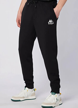Kappa 311P25W-005 FABIO PANT Siyah Lastikli Bel Regular Fit Düz Erkek Eşofman Altı
