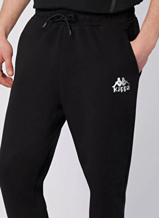 Kappa 311P25W-005 FABIO PANT Siyah Lastikli Bel Regular Fit Düz Erkek Eşofman Altı