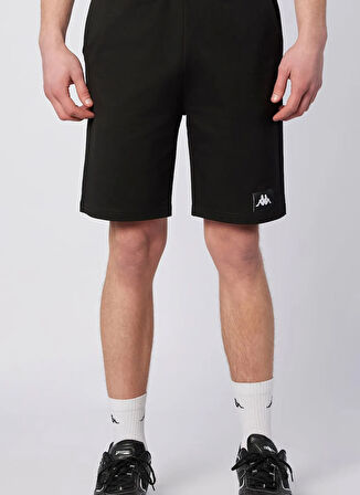 Kappa 34213FW-005 CONNEL SHORT Siyah Lastikli Bel Regular Fit Düz Erkek Şort