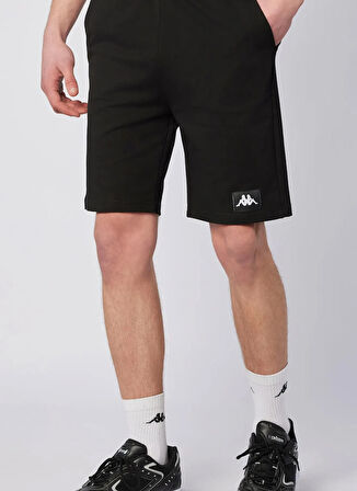 Kappa 34213FW-005 CONNEL SHORT Siyah Lastikli Bel Regular Fit Düz Erkek Şort
