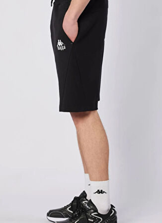Kappa 34213GW-005 FABIO SHORT Siyah Lastikli Bel Regular Fit Düz Erkek Şort