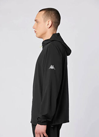 Kappa 361Y8SW-005 FASTINA FULL ZIP Siyah Normal Düz Erkek Zip Ceket