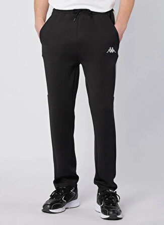 Kappa 382G1UW-005 MOSTE PANT Siyah Lastikli Bel Regular Fit Düz Erkek Eşofman Altı