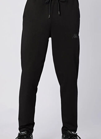 Kappa 382G1YW-005 SAREY JOG Siyah Lastikli Bel Regular Fit Düz Erkek Eşofman Altı