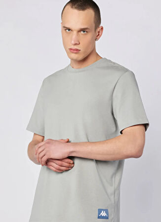 Kappa 382553W-411 CONNEL TEE Gri Yuvarlak Yaka Comfort Fit Düz Erkek T-Shirt