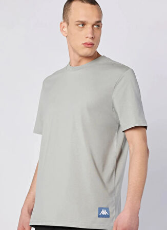 Kappa 382553W-411 CONNEL TEE Gri Yuvarlak Yaka Comfort Fit Düz Erkek T-Shirt