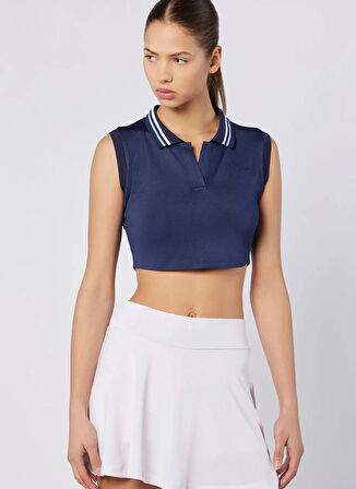 Kappa 33216RW-XMT ELEGANCE POLO TANK Lacivert Crop Düz Kadın Atlet