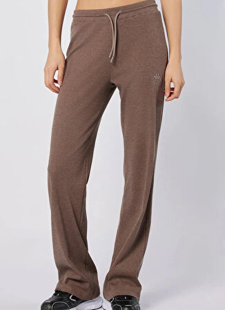 Kappa 311R3LW-XSC LEDA PANT Kahve Lastikli Bel Comfort Fit Düz Kadın Eşofman Altı