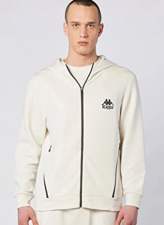 Kappa 382554W-Z8A FABIO FULL ZIP Ekru Normal Düz Erkek Zip Ceket