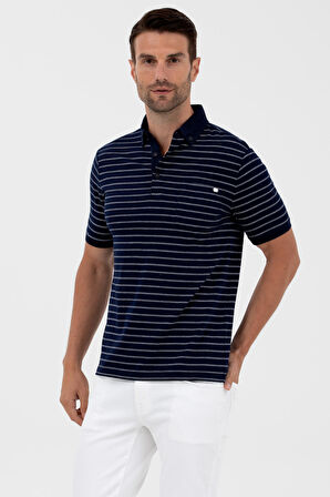 . Polo Yaka Lacivert Erkek T-Shirt 1573730