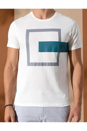 Slim Fit Bisiklet Yaka Tişört