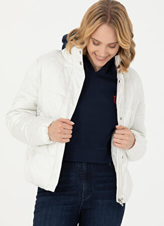 U.S. Polo Assn. Ekru Kadın Mont LIPO