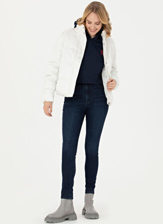 U.S. Polo Assn. Ekru Kadın Mont LIPO