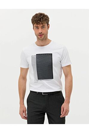 Siyah Slim Fit Bisiklet Yaka Tişört