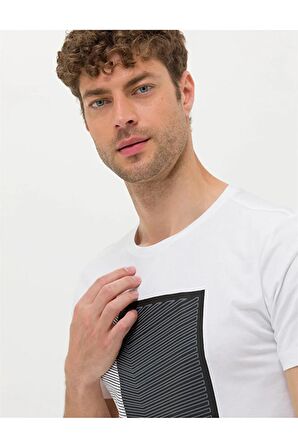 Siyah Slim Fit Bisiklet Yaka Tişört