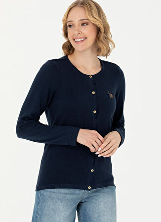 U.S. Polo Assn. Lacivert Kadın Hırka CATINE-BSK23