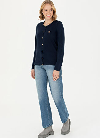 U.S. Polo Assn. Lacivert Kadın Hırka CATINE-BSK23