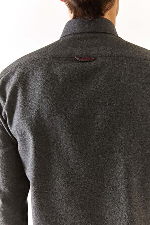 U.S. Polo Assn. ERKEK DOKUMA SLIM FİT KIŞLIK GÖMLEK