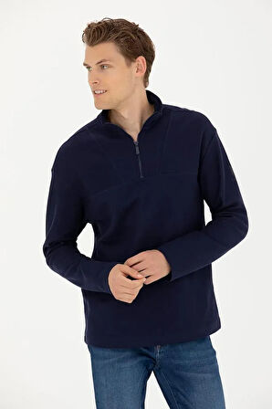 Erkek Lacivert Sweatshirt
