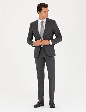 Erkek Slim Fit Ceket Ceket-Füme | 54