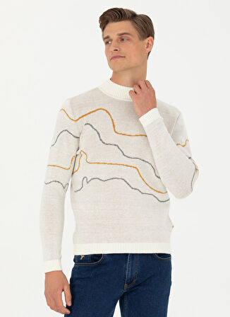 Cacharel Bisiklet Yaka Regular Fit Deve Tüyü Erkek Kazak JESY