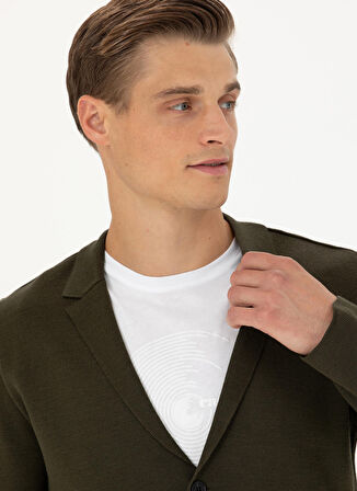 Cacharel Haki Erkek Hırka ENDLY