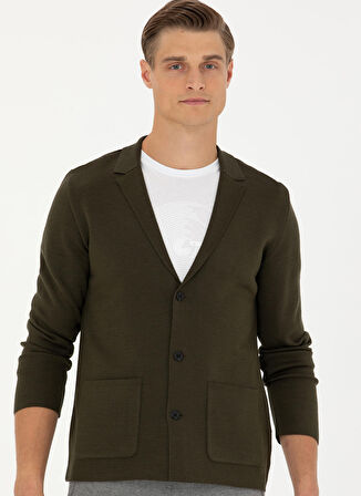 Cacharel Haki Erkek Hırka ENDLY