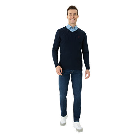 Erkek Kazak V Yaka Slim Fit 1629617