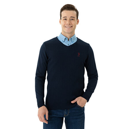 Erkek Kazak V Yaka Slim Fit 1629617