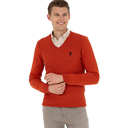 Erkek Kazak V Yaka Slim Fit 1629617