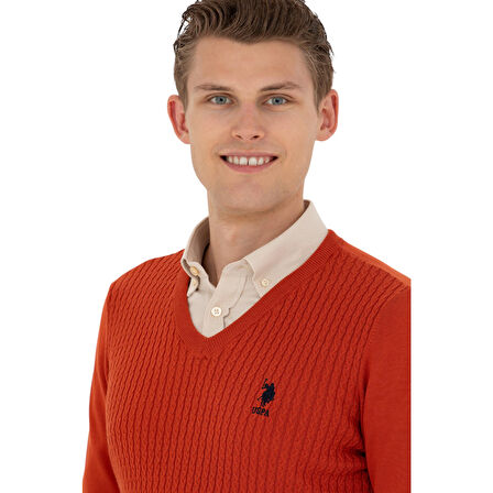 Erkek Kazak V Yaka Slim Fit 1629617