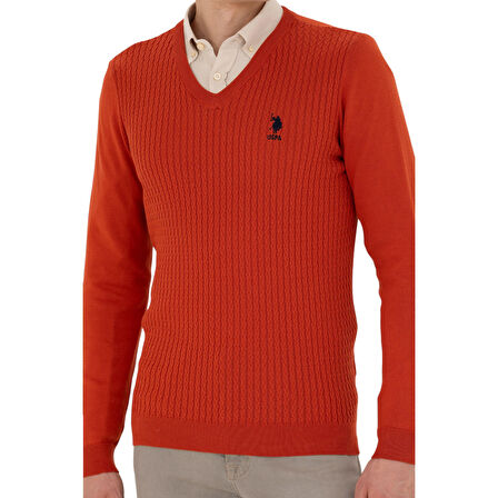 Erkek Kazak V Yaka Slim Fit 1629617