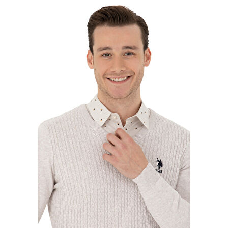 Erkek Kazak V Yaka Slim Fit 1629617