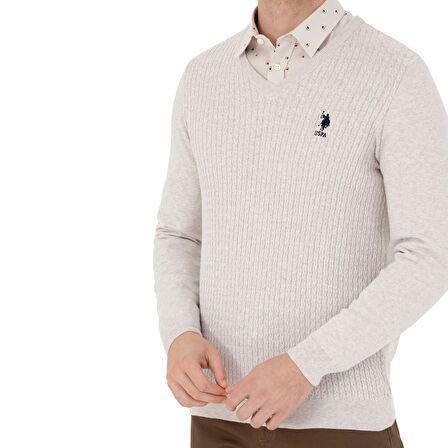 Erkek Kazak V Yaka Slim Fit 1629617