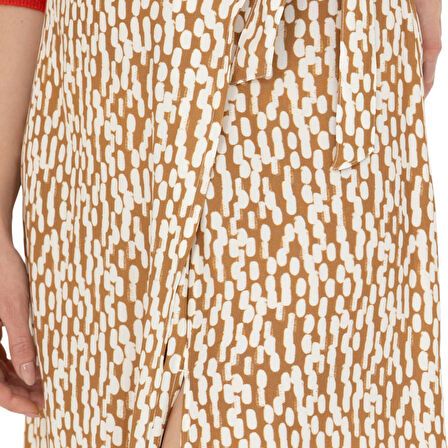 Kadın Açık Haki Dokuma Etek 1678273