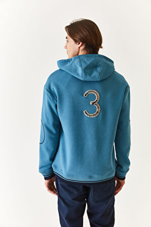 U.S. POLO ERKEK KAPİŞONLU COMFORT FİT SWEATSHIRT