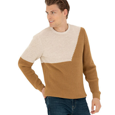 Yuvarlak Yaka Erkek Kazak