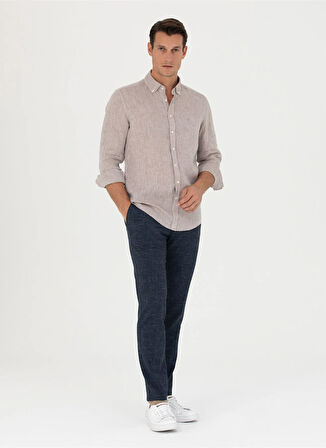Cacharel Normal Bel Normal Paça Slim Fit Lacivert Erkek Pantolon EXCL GRACY/P