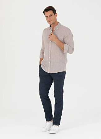 Cacharel Normal Bel Normal Paça Slim Fit Lacivert Erkek Pantolon EXCL GRACY/P